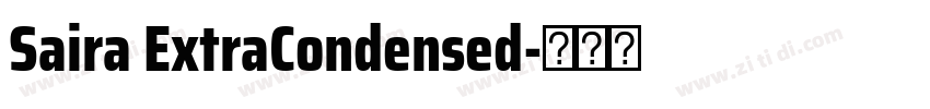 Saira ExtraCondensed字体转换